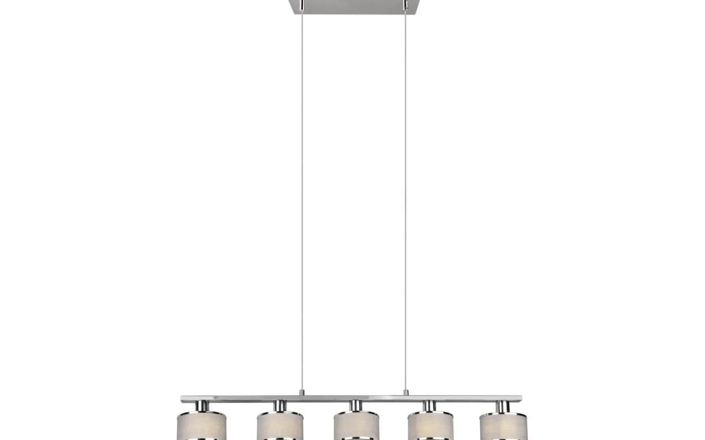 Avlånga Taklampor<Trio Lighting Kaprun Takpendel 5-delad E14 krom/grå