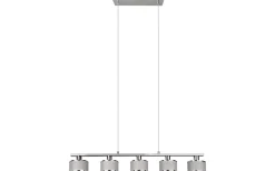 Avlånga Taklampor<Trio Lighting Kaprun Takpendel 5-delad E14 krom/grå