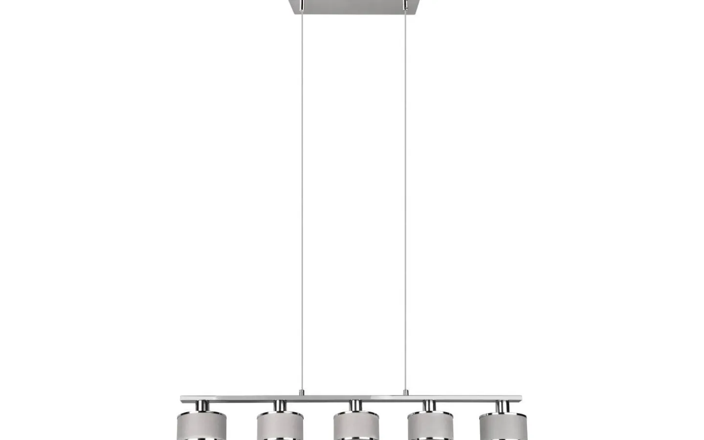 Avlånga Taklampor<Trio Lighting Kaprun Takpendel 5-delad E14 krom/grå