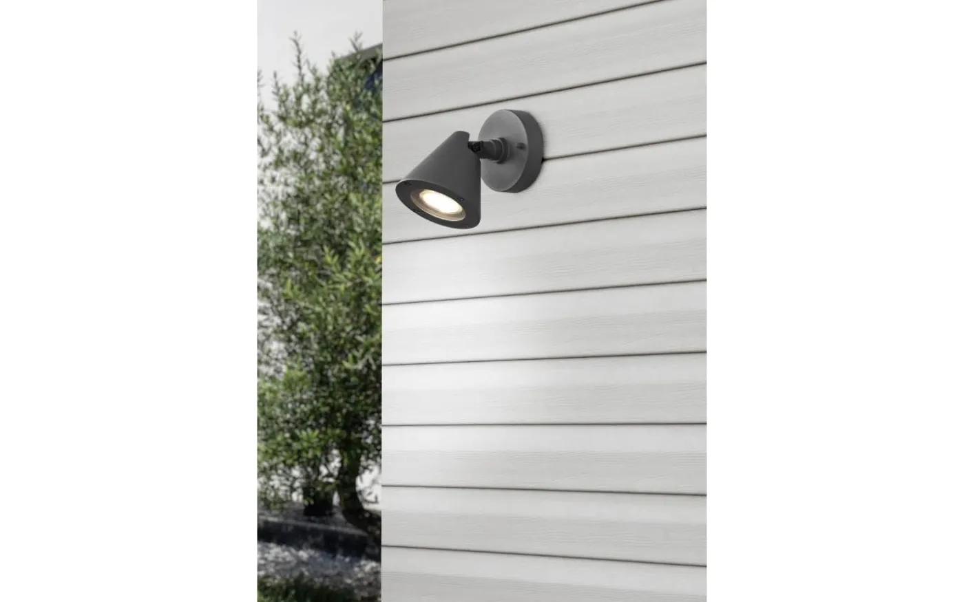 Kaveri Vägglampa GU10 antracit IP44