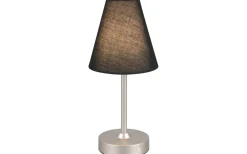 Uppladdningsbara Lampor Inomhus|Bordslampor<Reality Kenny Bordslampa LED borstat stål/svart uppladdningsbar