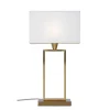 Vardagsrum|Sovrum<Cottex Kensington Bordslampa 51cm Mässing/Vit