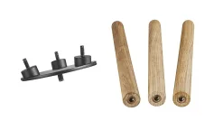 Nordlux Kettle Tripod 31cm Ekträ, tillbehör till Kettle Ø22cm och Kettle Ø36cm* Golvlampor Utomhus