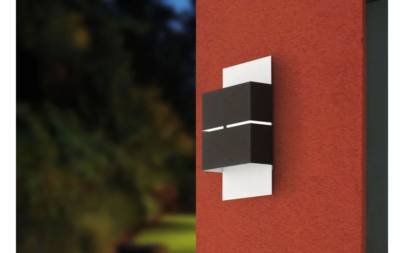 Kibea Fasadlampa LED 3000K 2x2,5W Antracit IP44