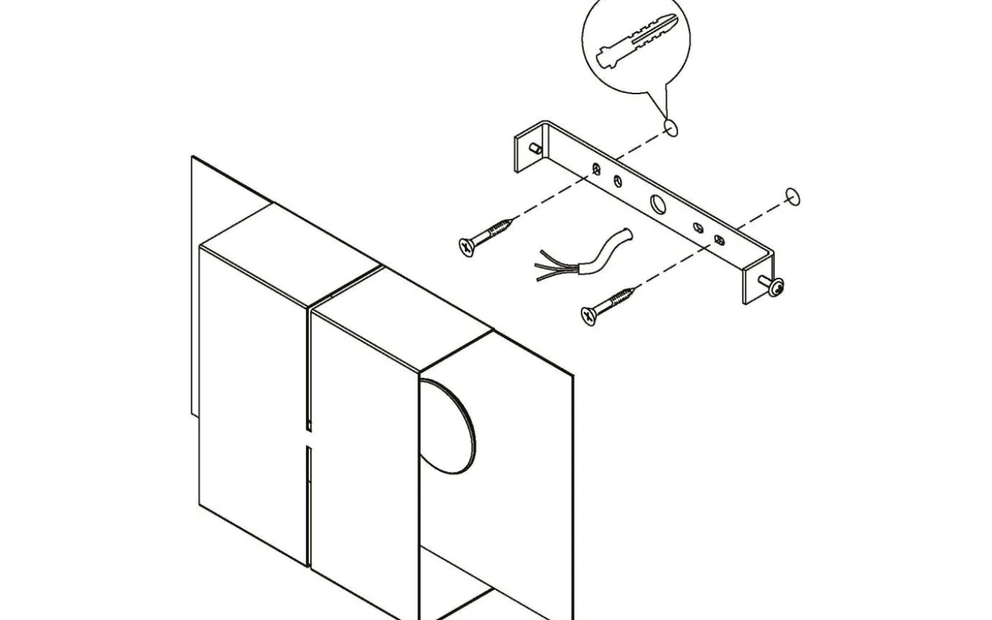 Kibea Fasadlampa LED 3000K 2x2,5W Antracit IP44