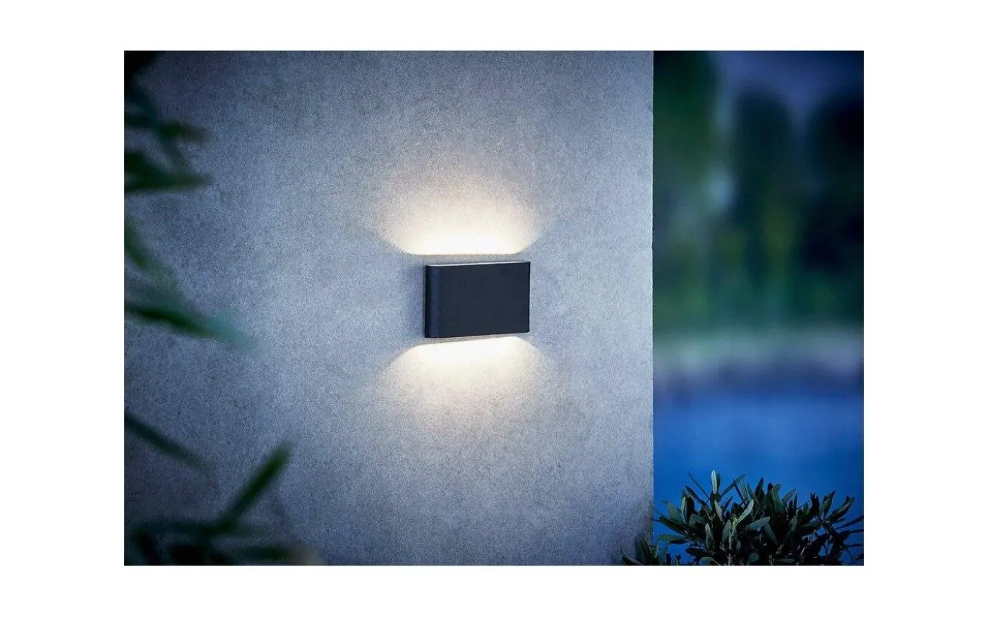 Kinver Vägglampa LED 3000K 12W Svart IP54