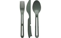Bestick<Koziol Klikk Bestickset 3 delar Mörkgrå