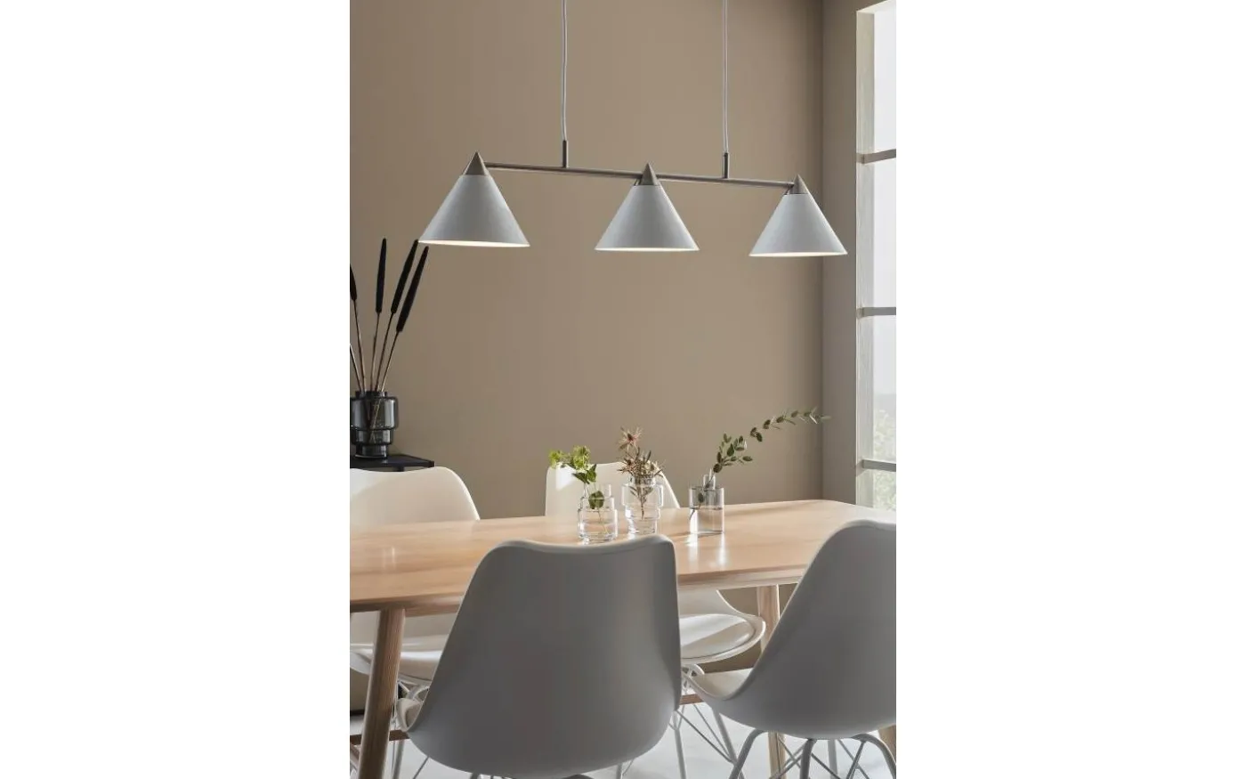 Klint Taklampa 98cm 3L Vit/Stål