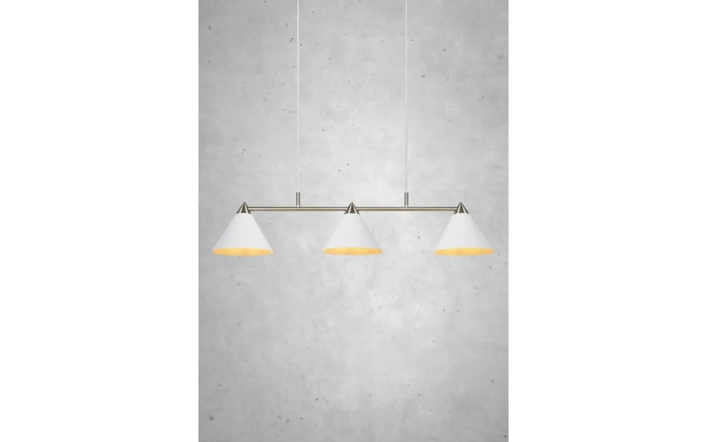 Klint Taklampa 98cm 3L Vit/Stål