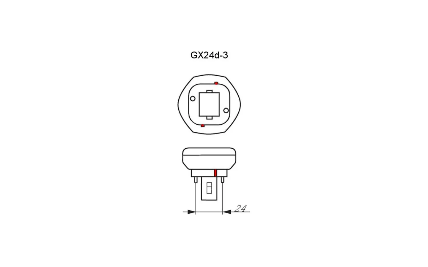 Unison Kompaktlysrör PLT 2-pin Gx24d-3 830 26w* Gx24D Plt Kompaktlysrör