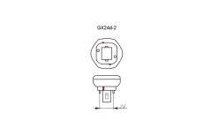 Kompaktlysrör PLT 2-pin Gx24d-2 840 18W