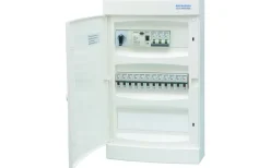 Komplett normcentral i plast, 3x12 moduler