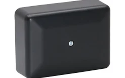 Kopplingsdosa med skruvlock, 2x 3-pol, 90x65x30 mm, Svart