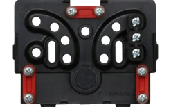 Kopplingsdosa med snäpplock, 1x 3-pol, 100x75x40 mm, Svart