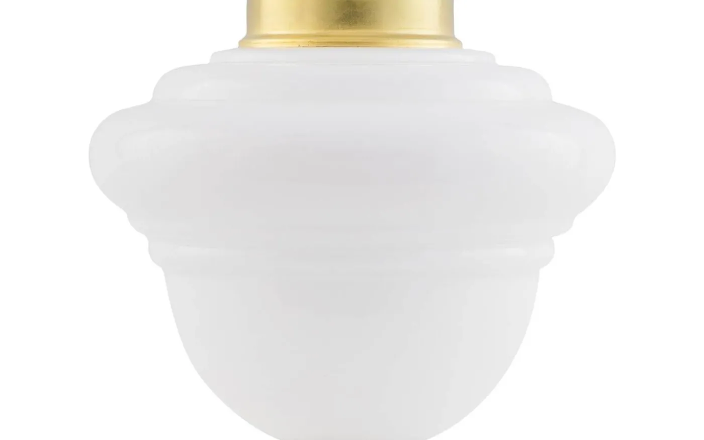 Korgoljehus 14''' - Vitt glas / Mässing