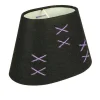 Oriva Kors Lampskärm Oval 22cm Svart/Lila* Ovala Lampskärmar