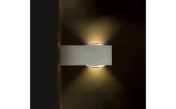 Rendl Korso II Vägglampa LED 3000K 2x3W Borstad Aluminium IP54* Upp & Nedljus Lampor|Vägglampor Utomhus