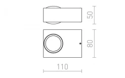 Rendl Korso II Vägglampa LED 3000K 2x3W Borstad Aluminium IP54* Upp & Nedljus Lampor|Vägglampor Utomhus