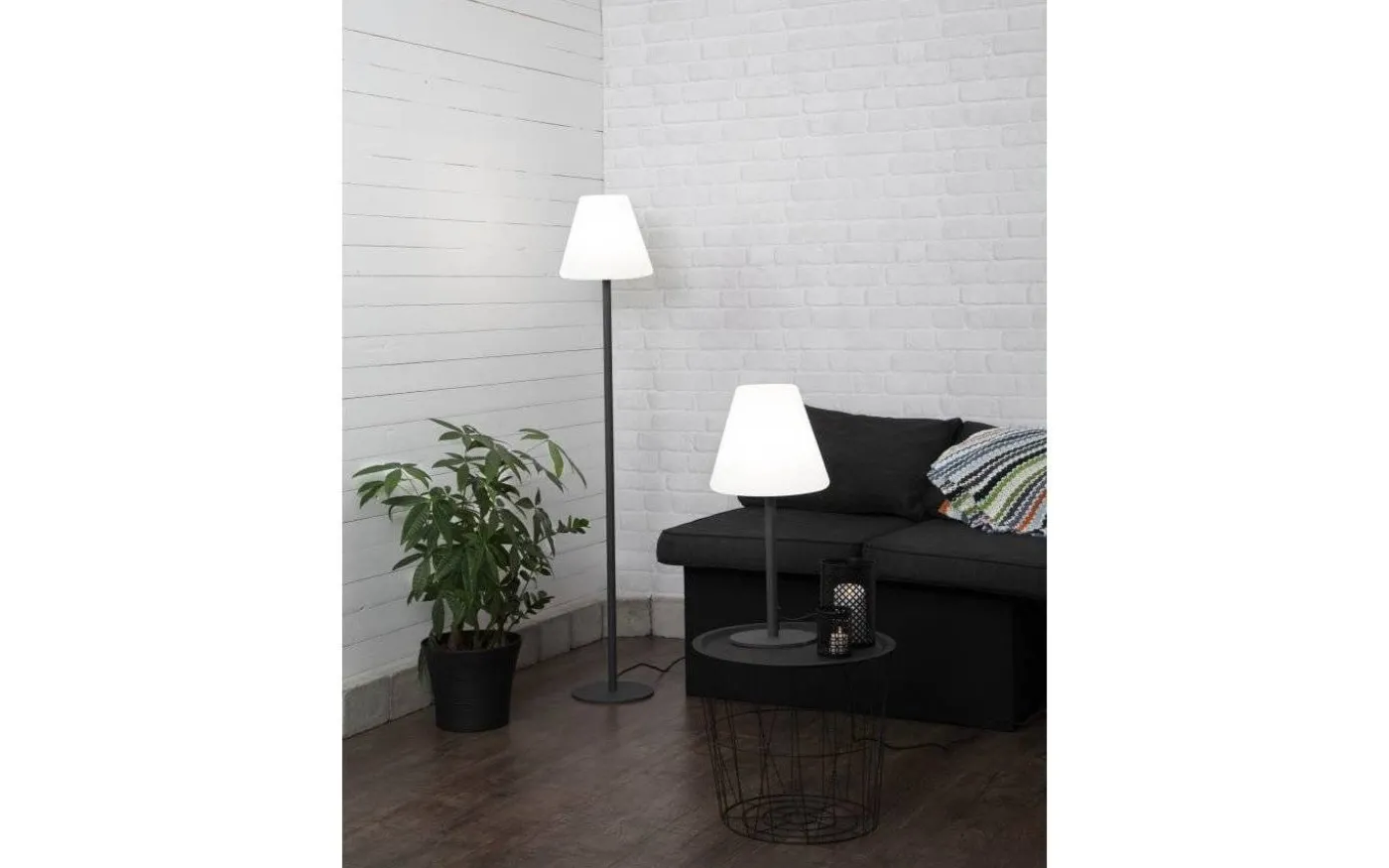 Kreta Golvlampa 150cm Grå IP65