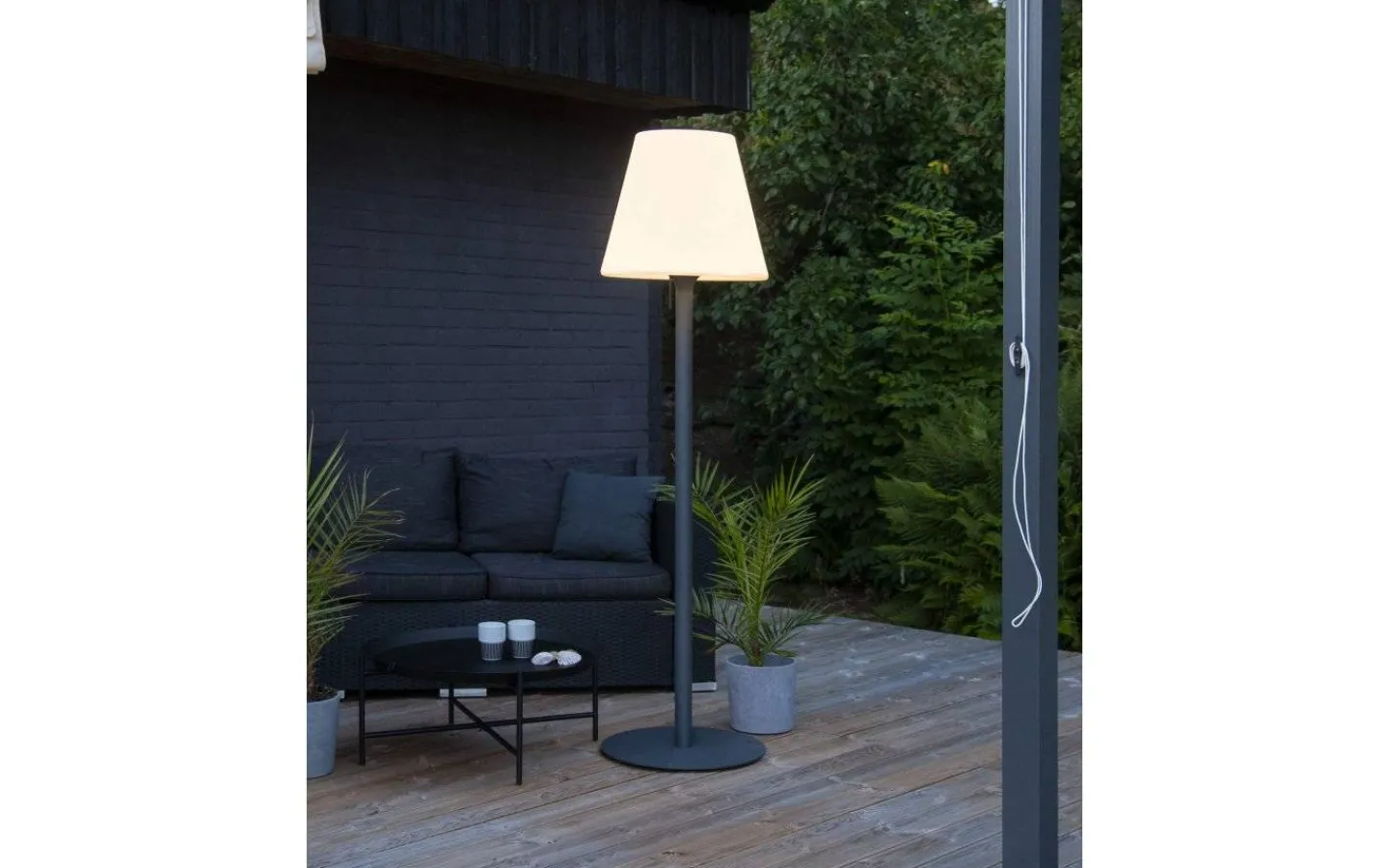 Star Trading Kreta Golvlampa 187cm Grå IP44* Golvlampor Utomhus