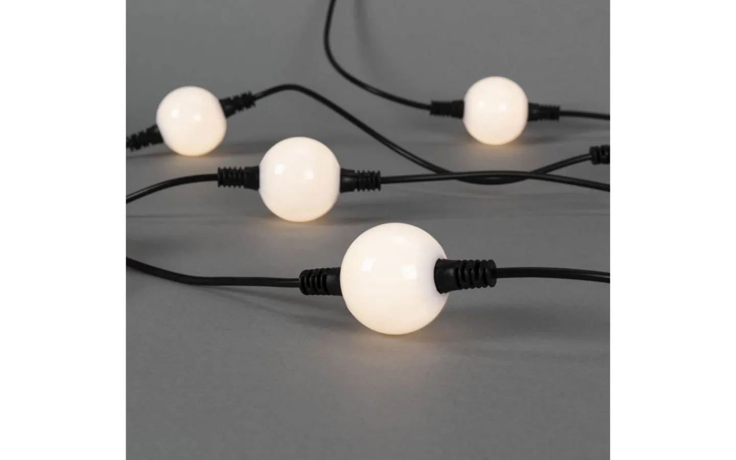 Konstsmide Kristallglans Ljusslinga 9,57m 30L Varmvit LED IP44* Ljusslingor Utomhus|Partyslingor Utomhus 230V