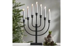 Visa Alla Adventsljusstakar|Adventsljusstakar 31-60 Cm<Star Trading Kristina Adventsljusstake Svart 47cm