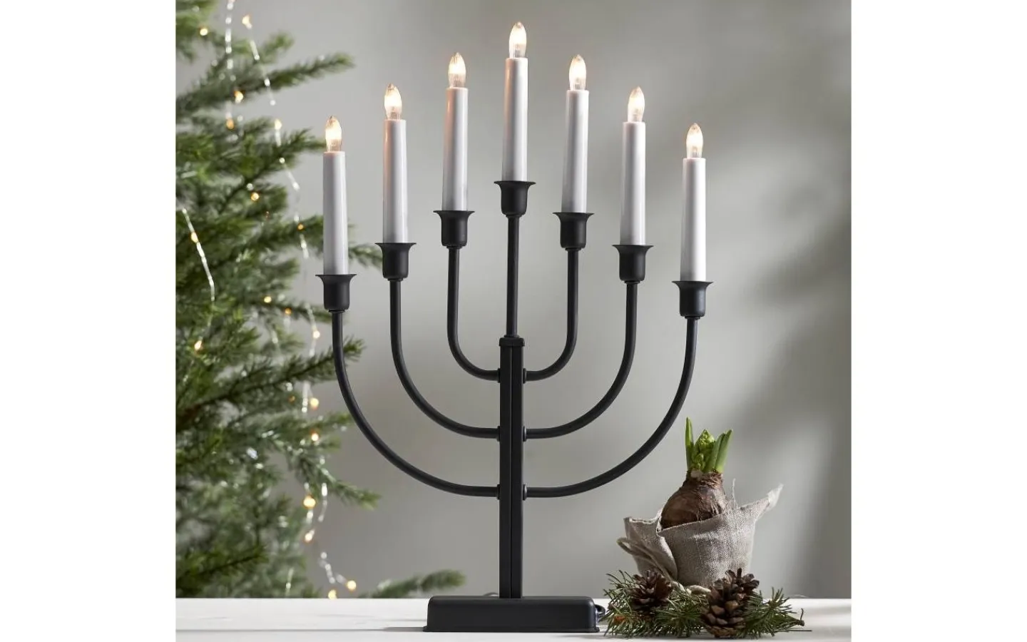 Visa Alla Adventsljusstakar|Adventsljusstakar 31-60 Cm<Star Trading Kristina Adventsljusstake Svart 47cm