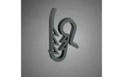 Krok för Hängrännor 5-Pack Svart IP44