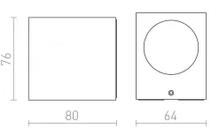 Upp Eller Nedljus Lampor|Vägglampor Utomhus<Rendl Kubi I Vägglampa LED 3000K 3W Antracitgrå IP54