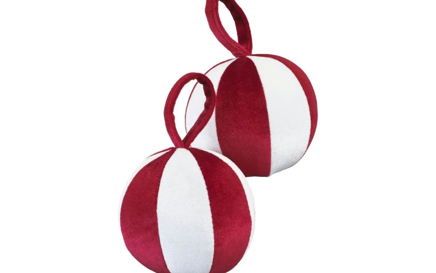 Kula Juldekoration 10cm Röd 2-pack