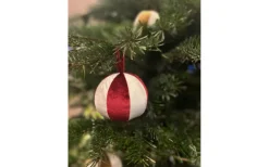 Kula Juldekoration 10cm Röd 2-pack