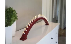 Kulle Adventsljusstake Båge Röd 31cm