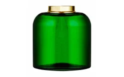 Karlskrona Lampfabrik Kungsholmenoljehus 14''' - Grönt glas / Mässing* Reservdelar Fotogenlampor