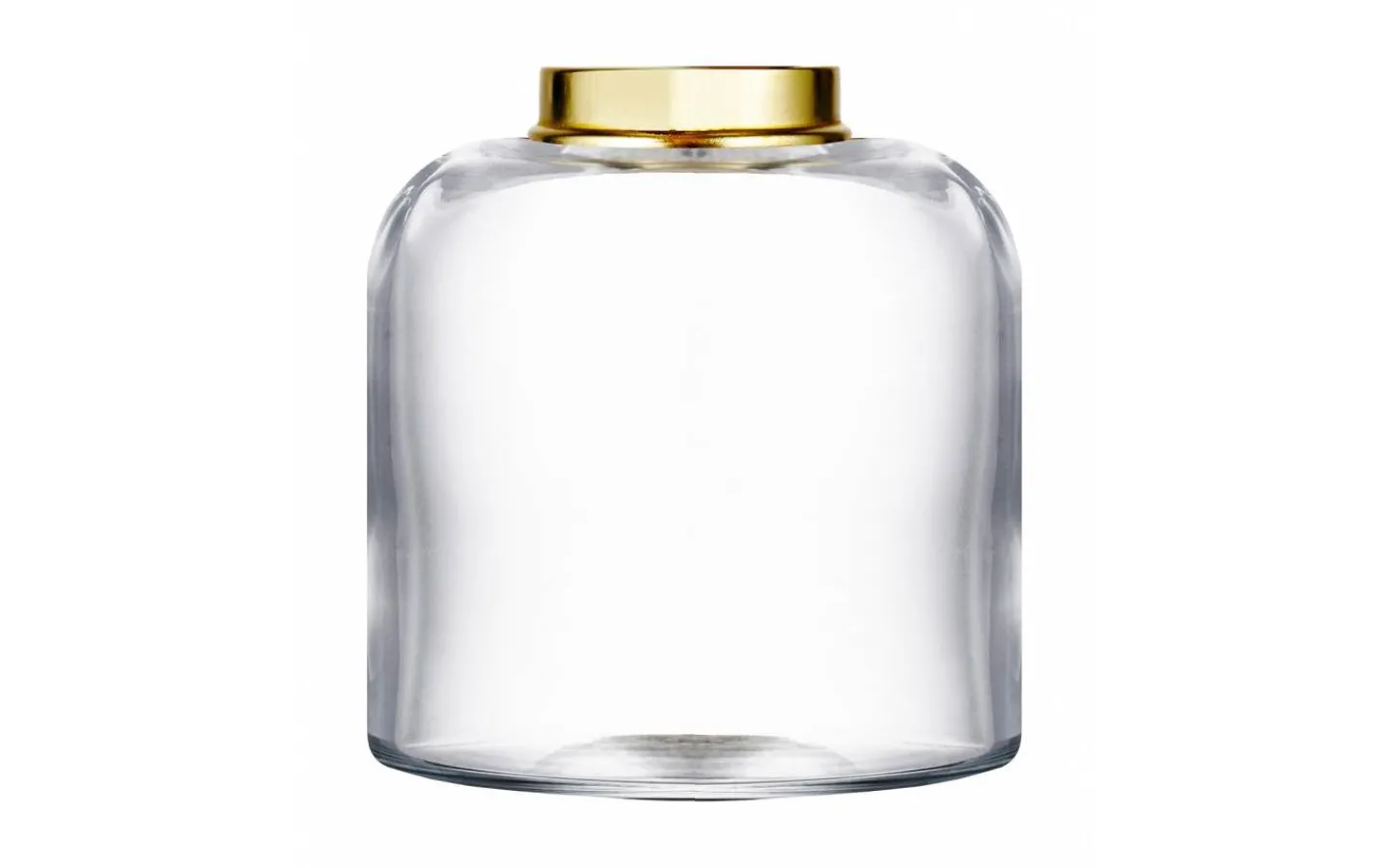 Reservdelar Fotogenlampor<Karlskrona Lampfabrik Kungsholmenoljehus 14''' - Klart glas / Mässing