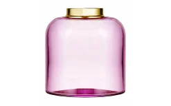 Kungsholmenoljehus 14''' - Rosa glas / Mässing