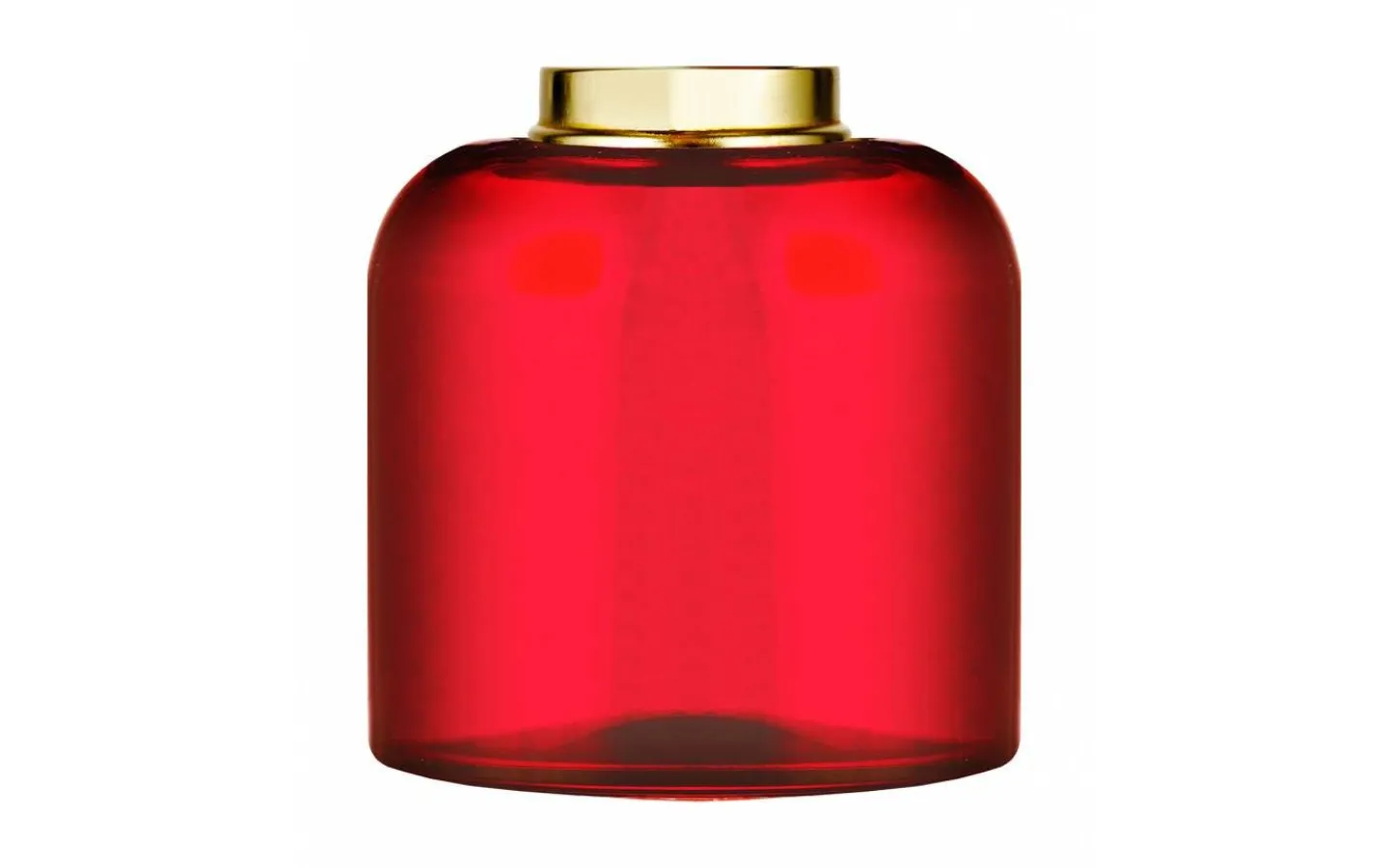 Karlskrona Lampfabrik Kungsholmenoljehus 14''' - Rött glas / Mässing* Reservdelar Fotogenlampor