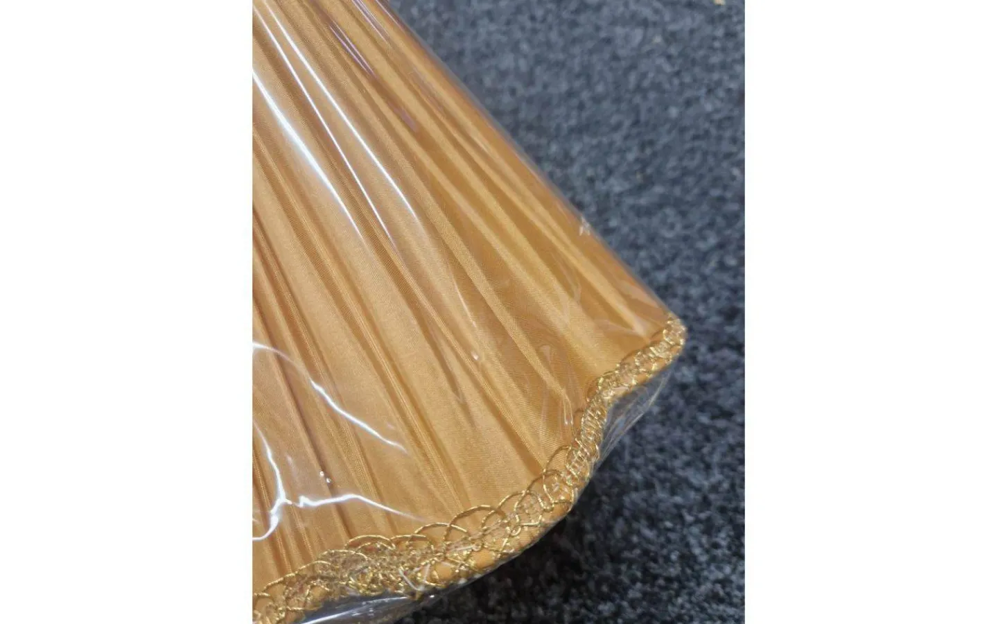 ArmaturHantverk Kurtan Toppringskärm Ø25cm Guld* Toppringsskärmar|Plisserade Lampskärmar