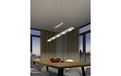 Avlånga Taklampor<Trio Lighting Lacal Takpendel LED i borstat stål