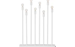 Ladda Uppladdningsbar Adventsljusstake 40cm Vit