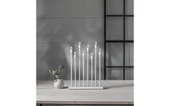 Ladda Uppladdningsbar Adventsljusstake 40cm Vit