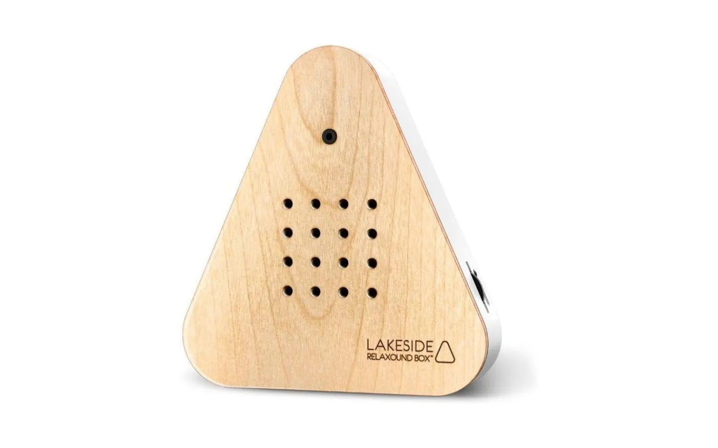 Högtalare<Relaxound Lakesidebox Speldosa Sjömiljö Björkträ