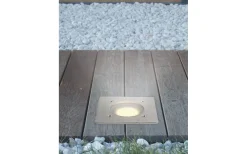 Markbelysning<Eglo Lamedo Infälld Markspotlight LED 3000K 2,5W Rostfritt Stål IP67