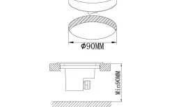 Markbelysning<Eglo Lamedo Infälld Markspotlight LED 3000K 2,5W Rostfritt Stål IP67