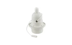 Lamphållare E27 med Dragströmbrytare Vit