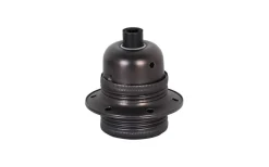 Belysningstillbehör<Halo Design Lamphållare E27, Ojordad, Gängad Svart Pearl