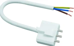 Sladdställ<Malmbergs Lampsladd med jordad DCL-stickpropp, 20 cm