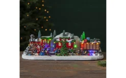 Star Trading Largeville Batteridrivet Tåg med vagnar 47cm Multifärgad* Julbyar Och Figurer|Batteri Julpynt Inomhus