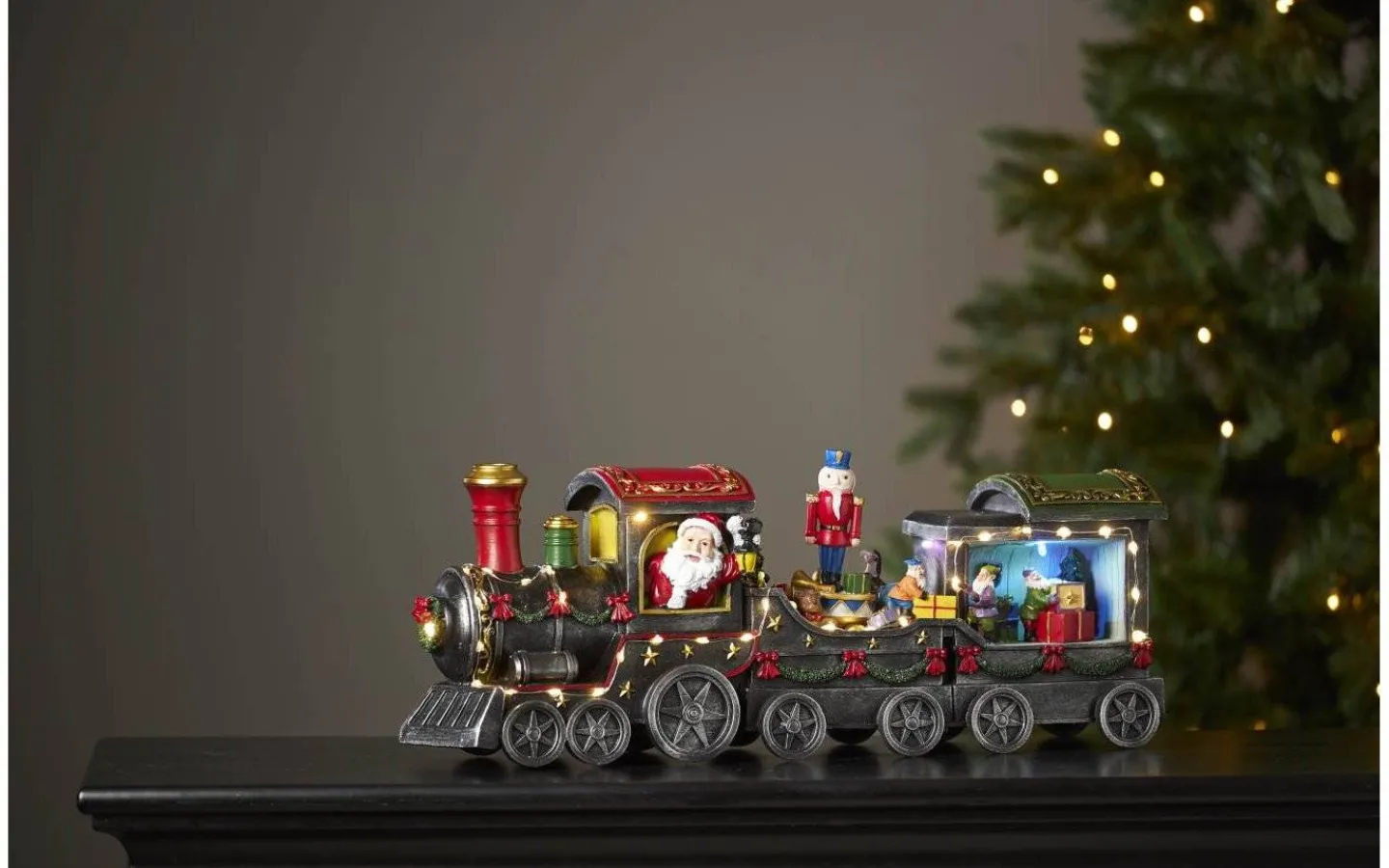 Star Trading Largeville Batteridrivet Jultåg* Julbyar Och Figurer|Batteri Julpynt Inomhus