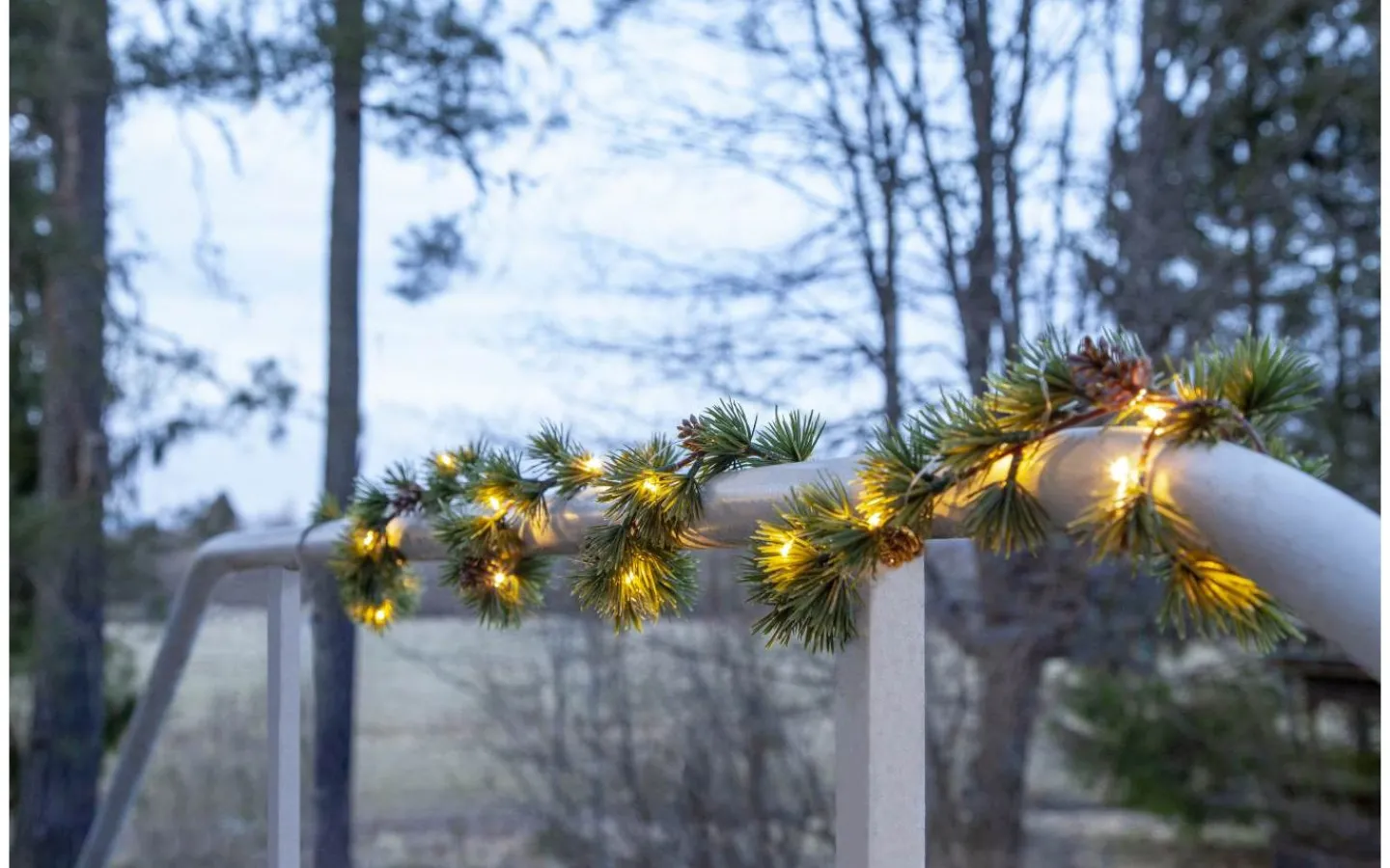 Star Trading Larix Batteridriven Girlang LED 140cm Grön IP44* Girlanger