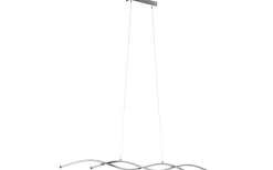 Avlånga Taklampor<Eglo Lasana 2 Taklampa 120cm LED 3000K 2x14W Krom